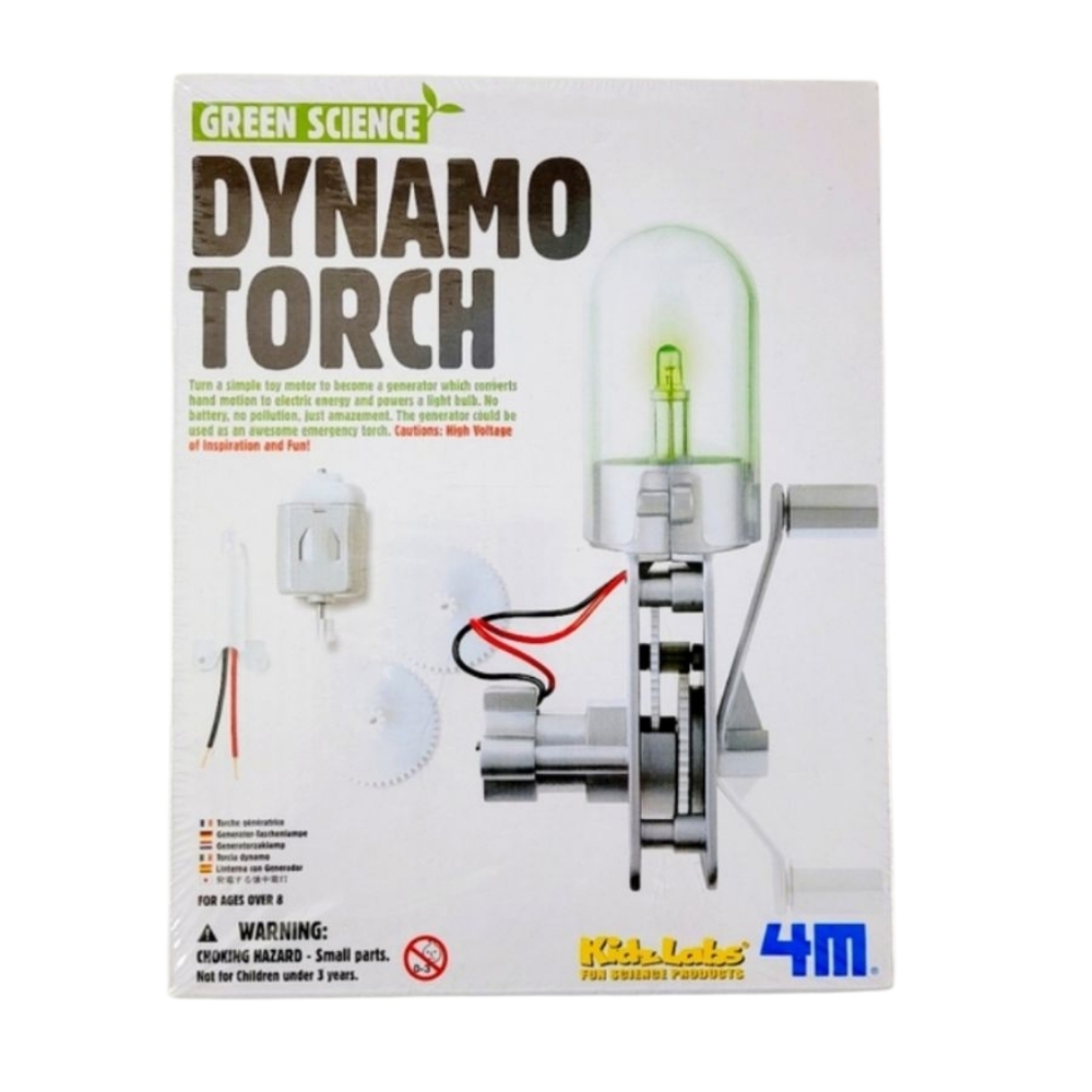 KidzLabs Green Science Dynamo Torch NWT